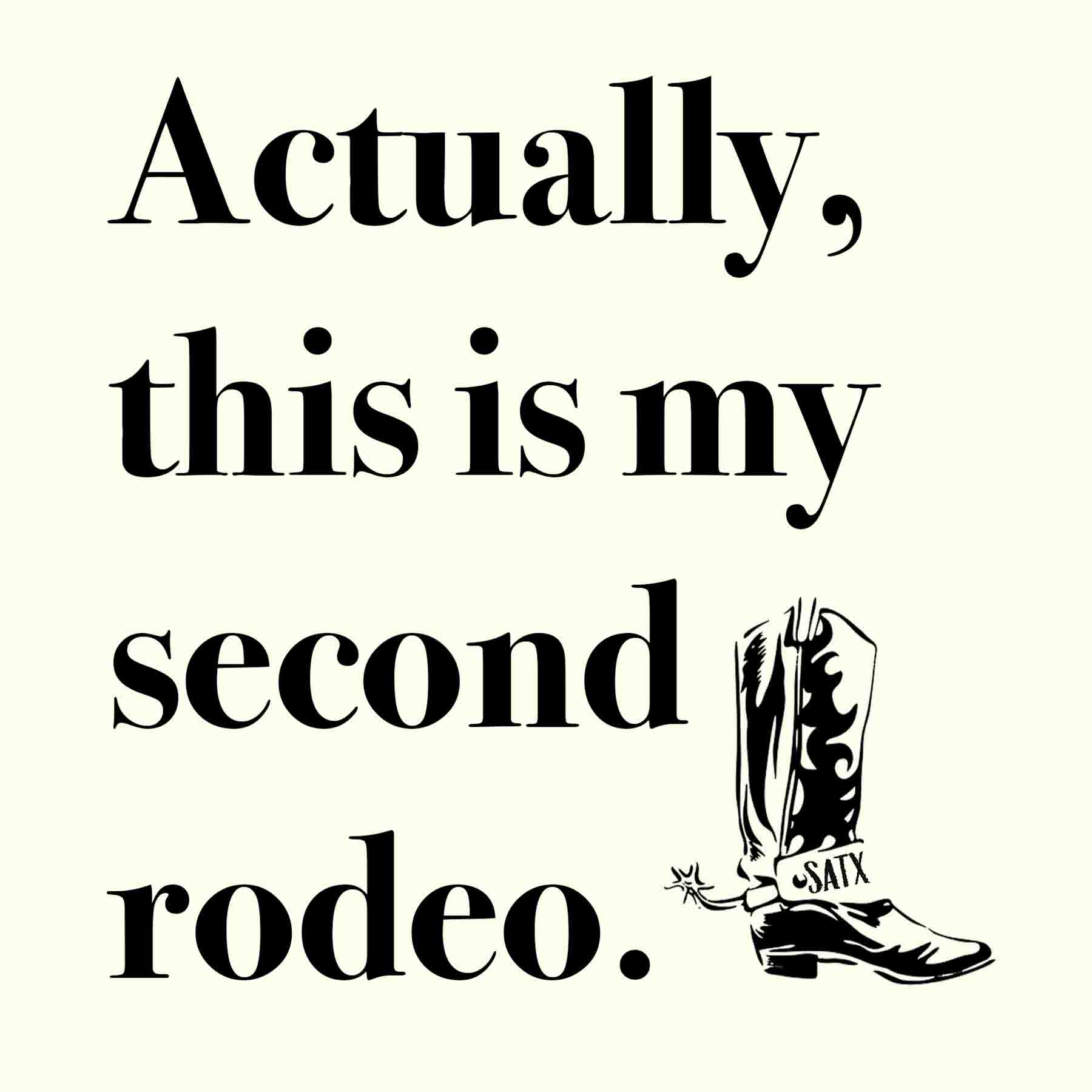 Second Rodeo - 3" Square Magnet