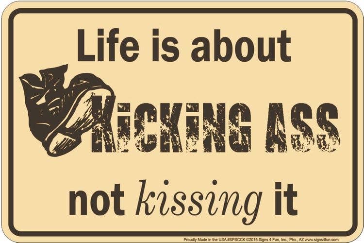 Kicking Ass - Small Parking Signs