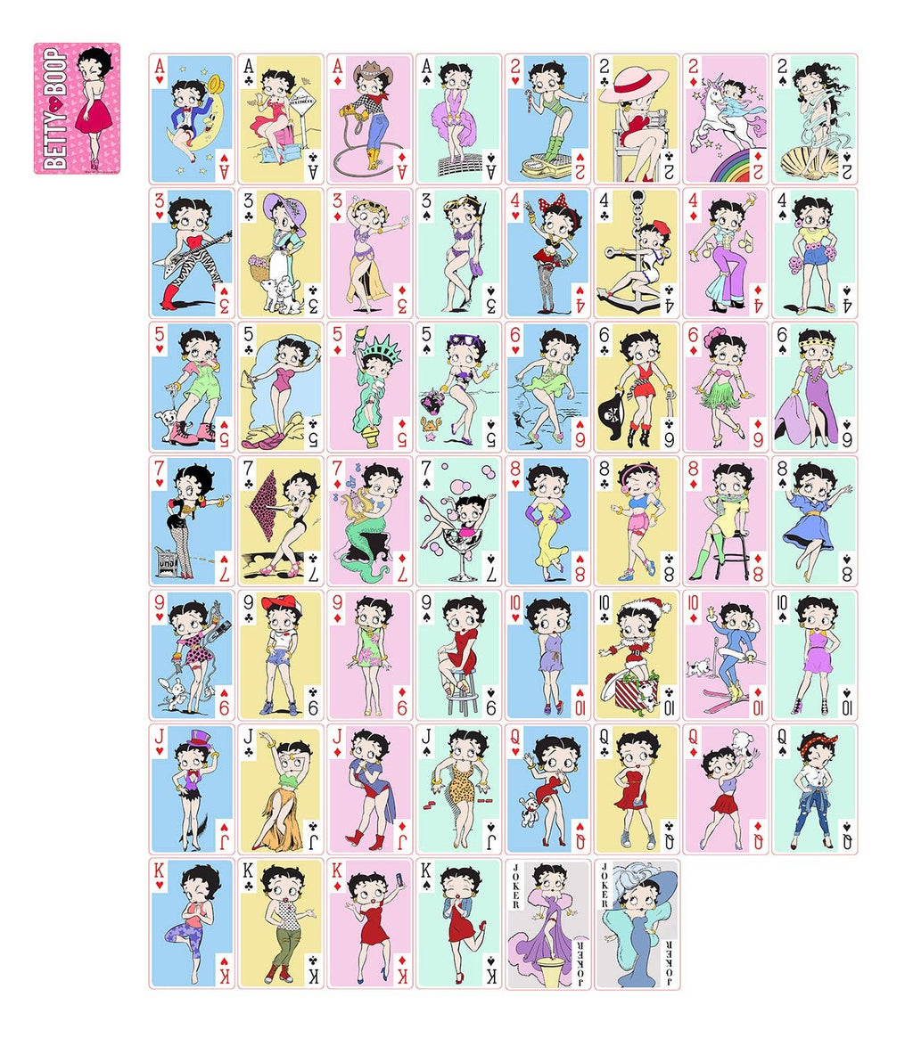 Betty Boop Playing Cards - 54 Images
