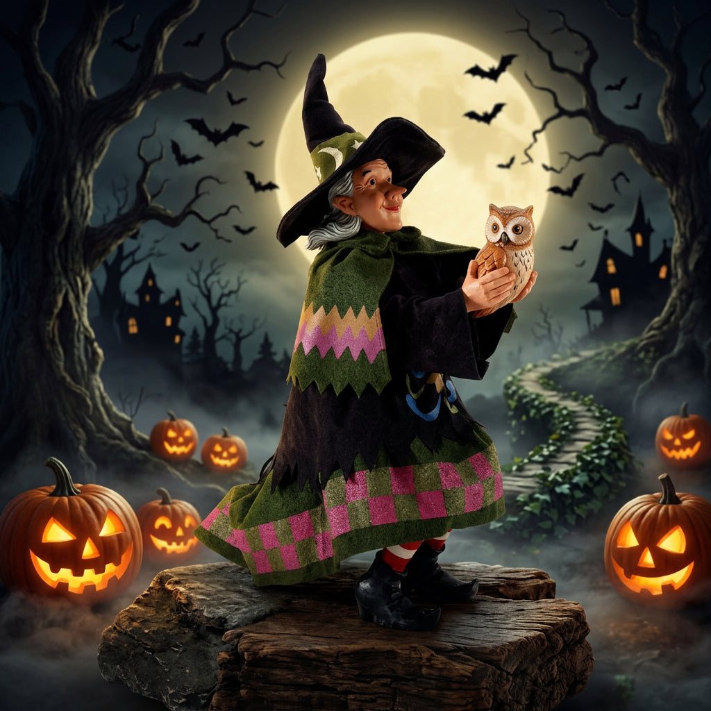 Jim Shore Possible Dreams The Wise Owl Witch Figurine