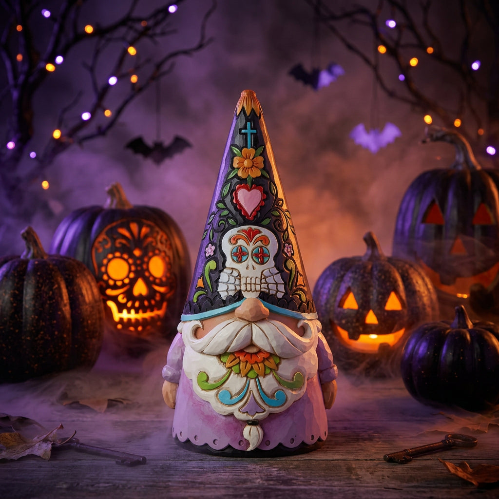 Jim Shore Day of the Dead Gnome "Deadicated"