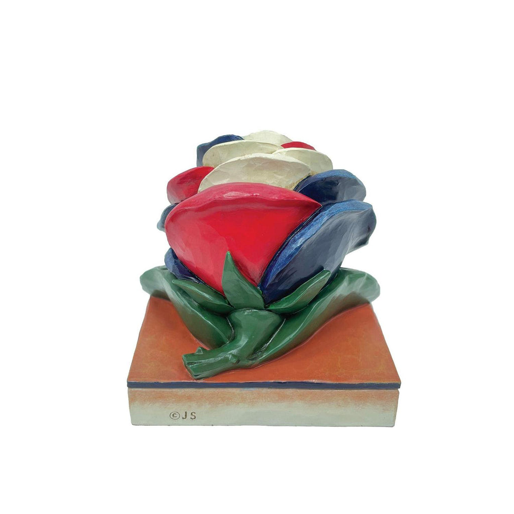 Jim Shore Mini Patriotic Rose