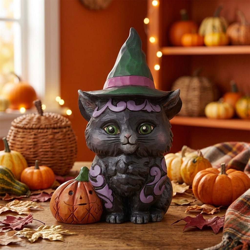 Jim Shore Halloween Mini Black Cat