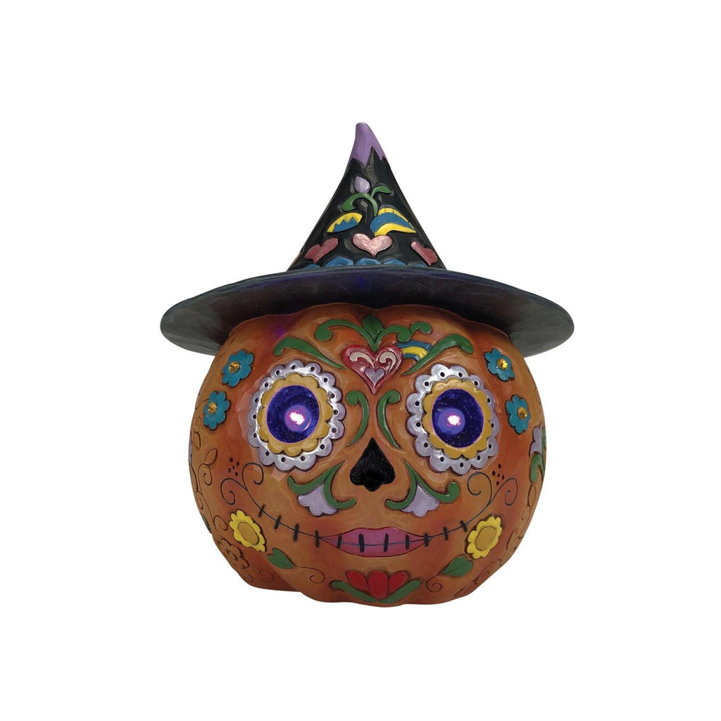 Jim Shore Day of the Dead Jack O Lantern LED All Hallows Harvest