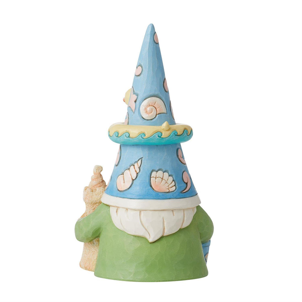 Jim Shore "The Beach Is Calling" Coastal Gnome and Sandcastle
