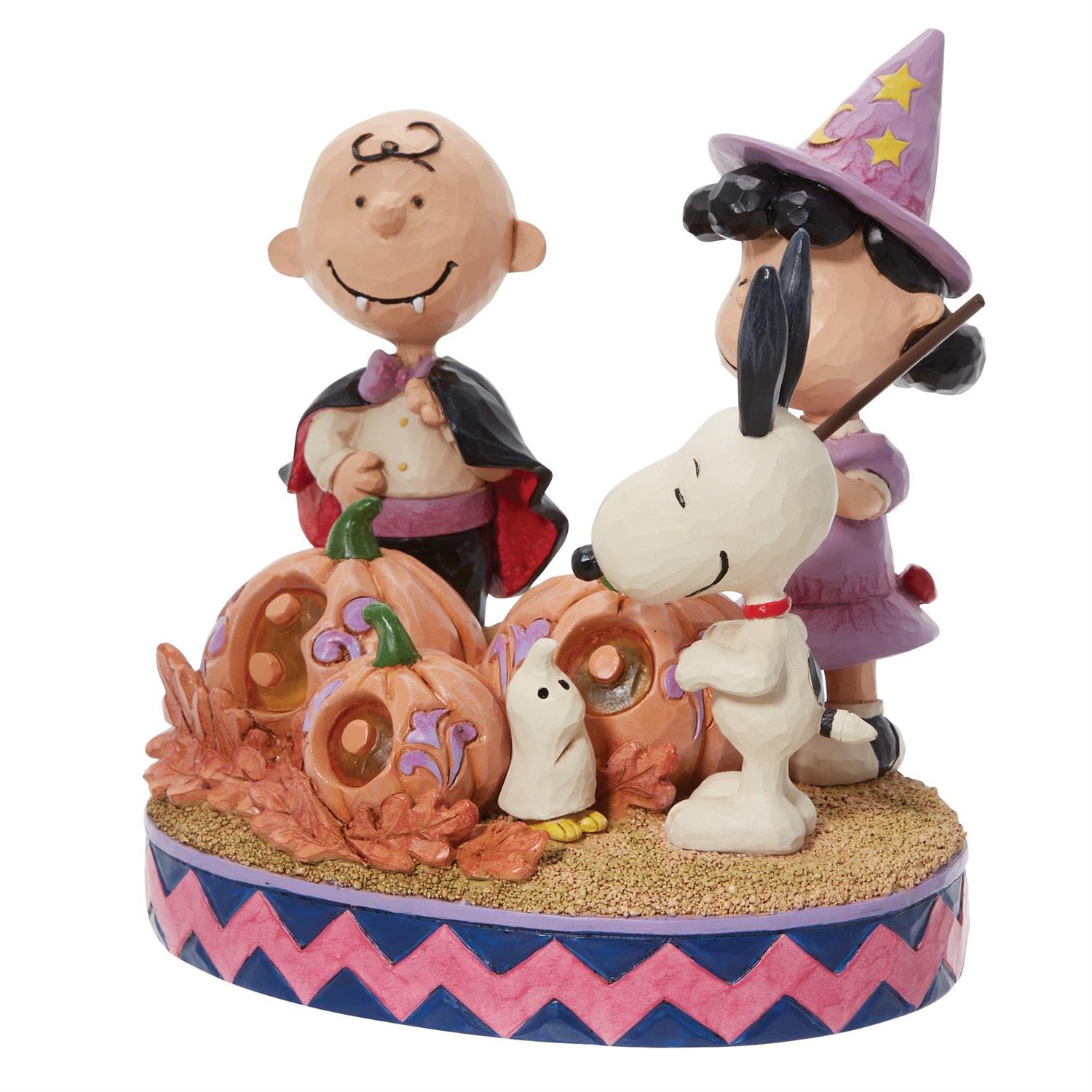 Jim Shore Peanuts Halloween Surprises Light Up