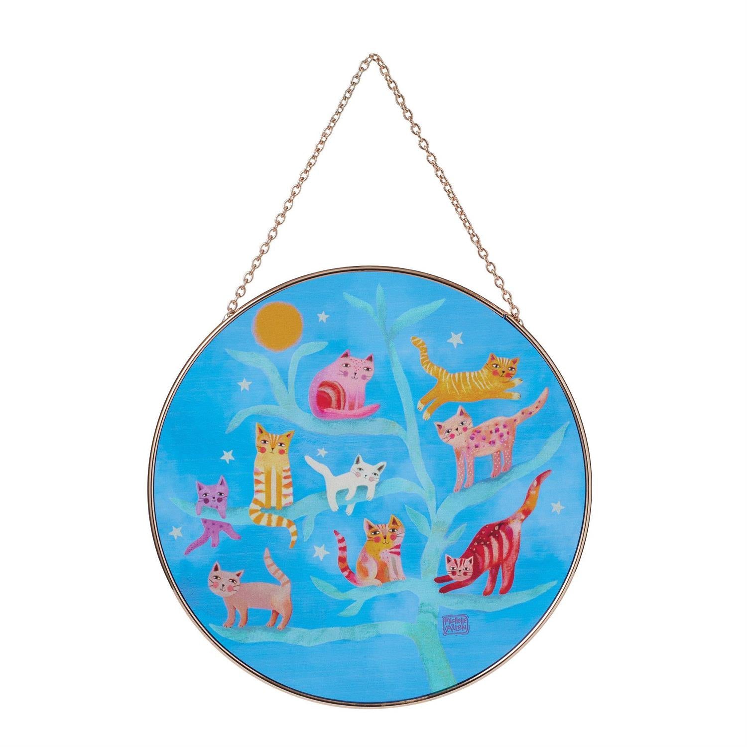 Crazy Cats Suncatcher