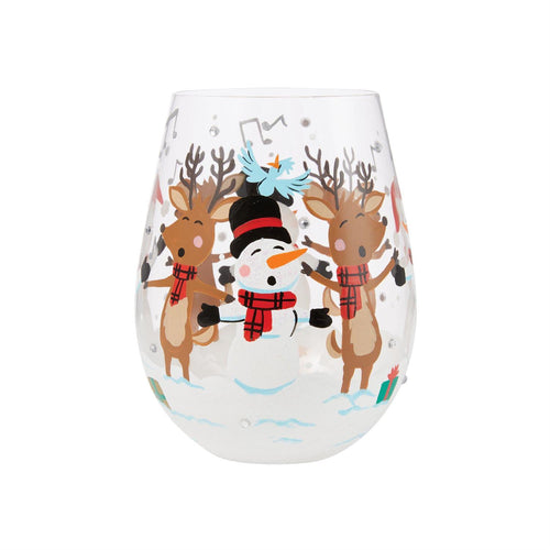 A-Caroling We Go Lolita Stemless Wine Glass