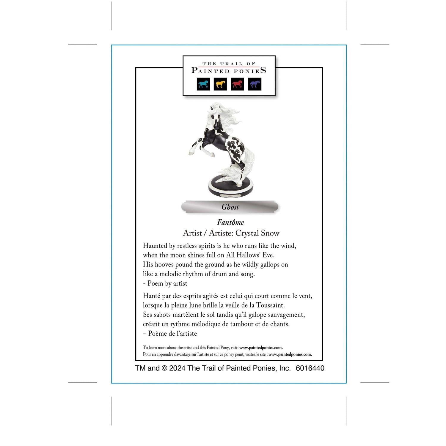 Ghost Painted Ponies Figurine