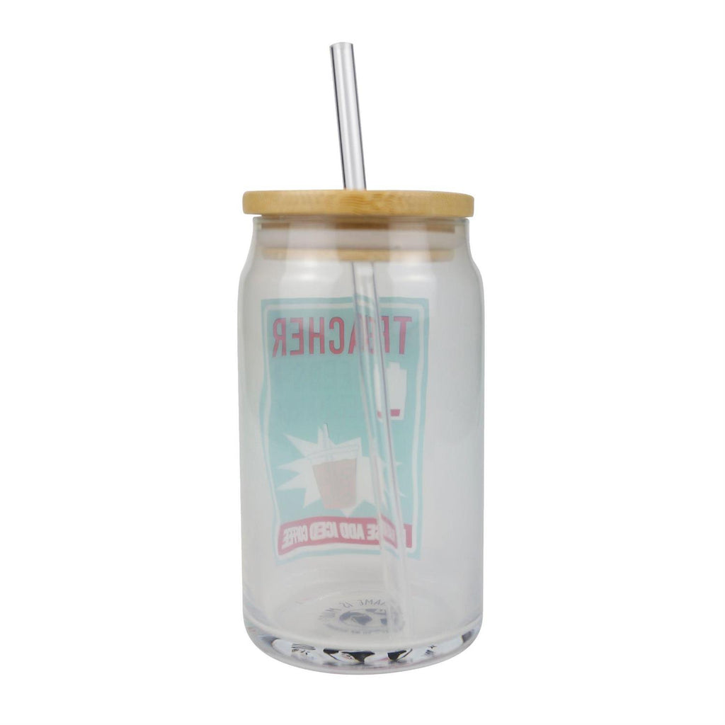 Teacher Needs a Recharge Glass