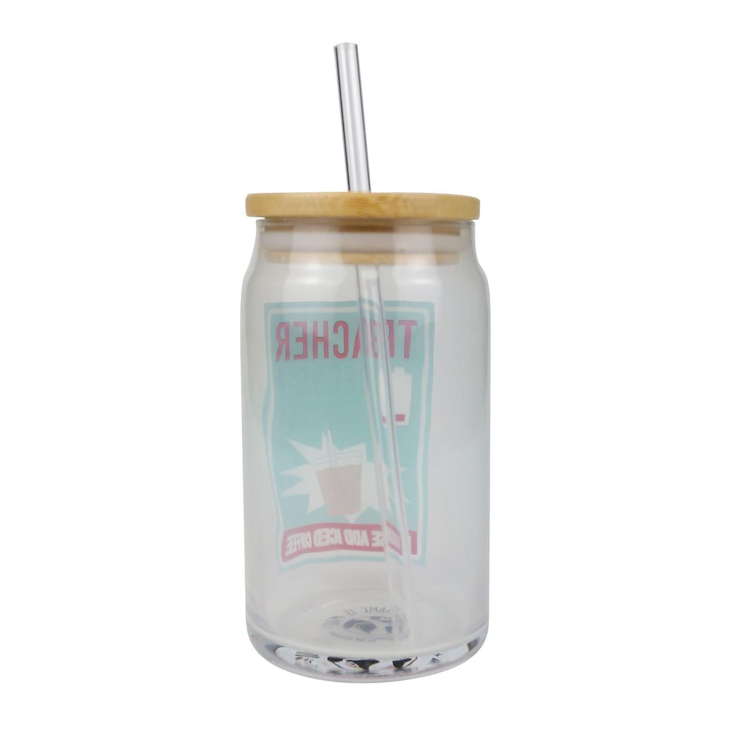 Teacher Needs a Recharge Glass