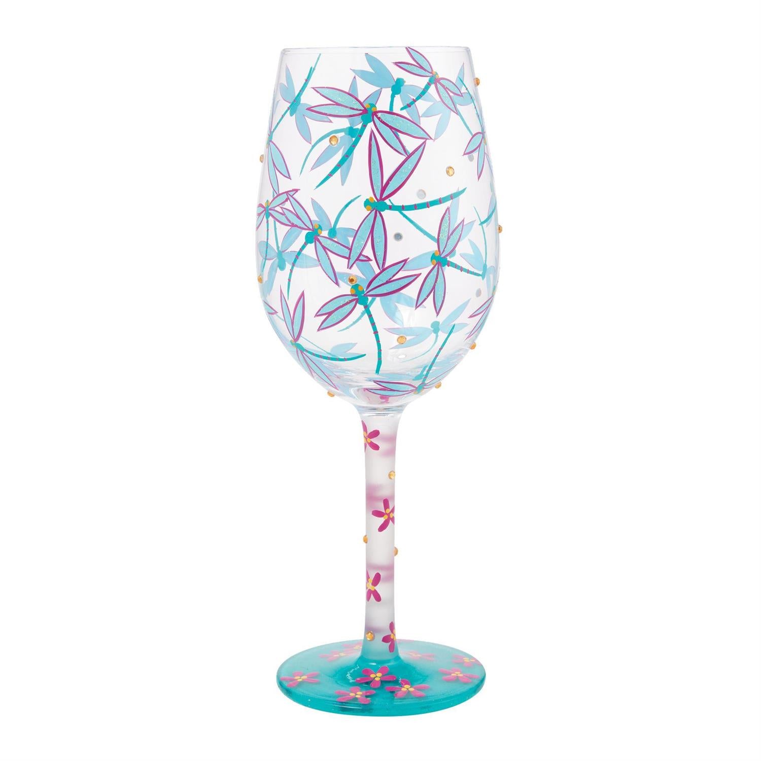 Dance of the Dragonflies Lolita Wine Glass