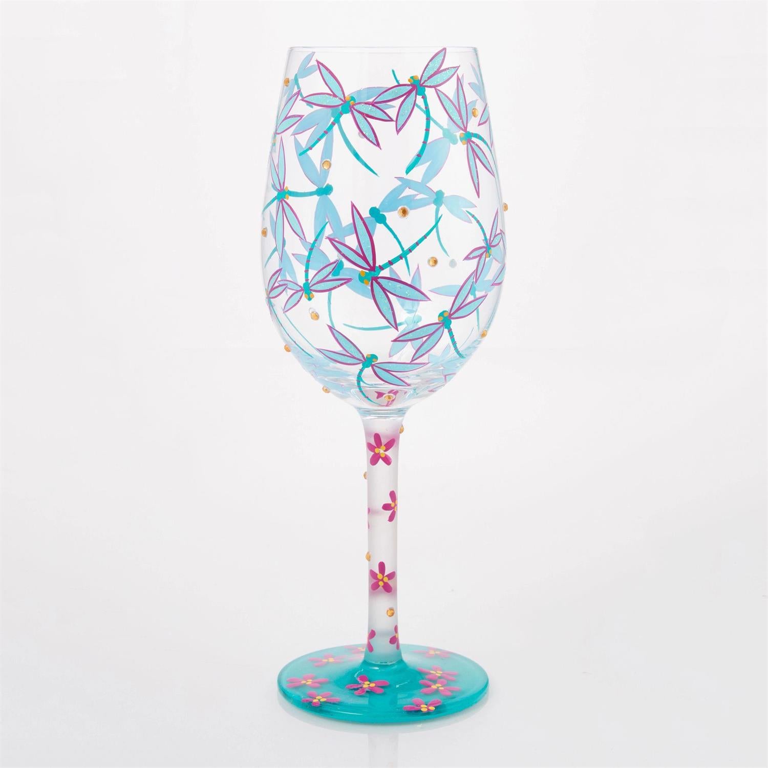 Dance of the Dragonflies Lolita Wine Glass