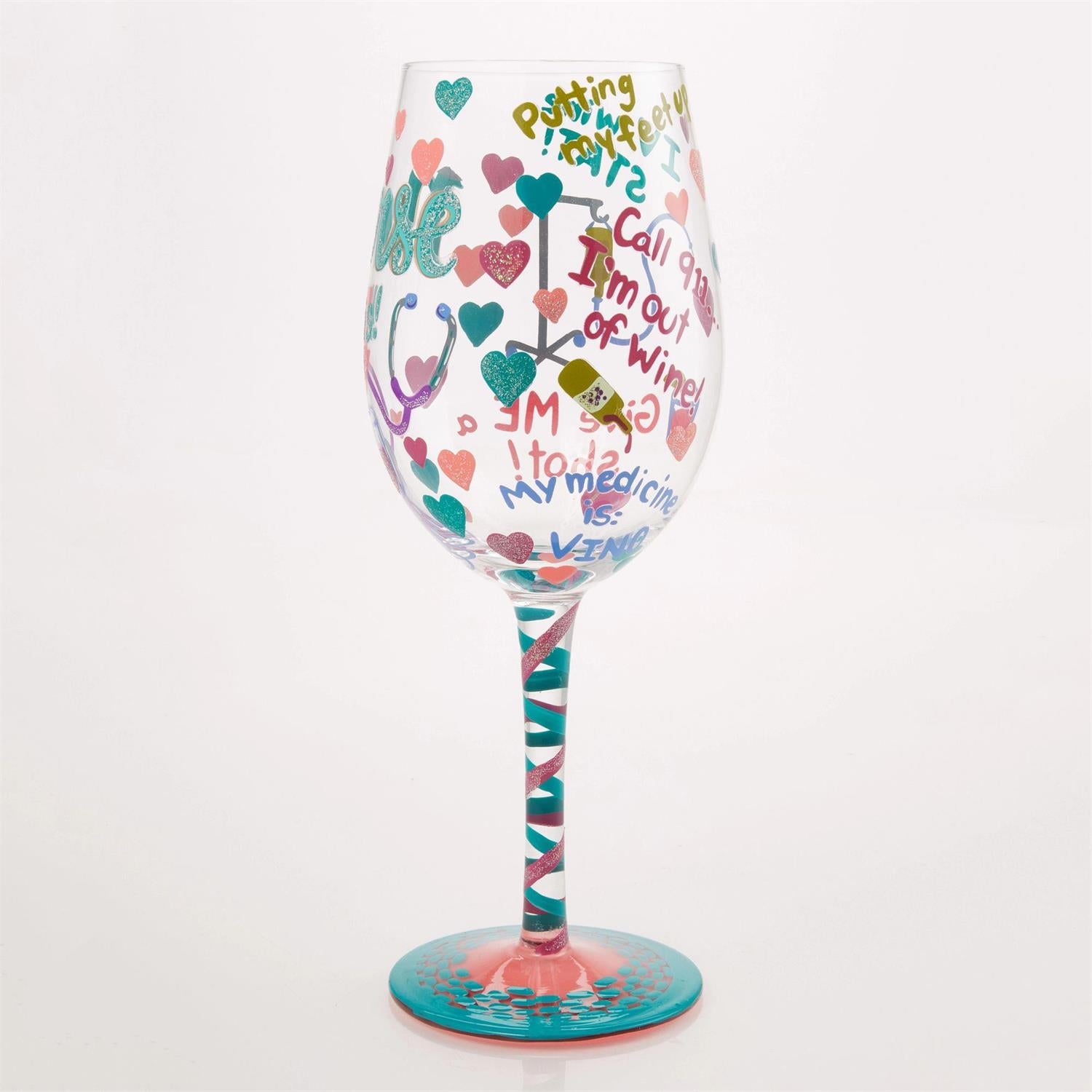 Nurse This Lolita Wine Glass