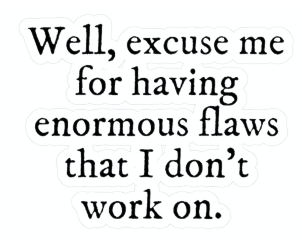 Enormous Flaws Vinyl Sticker Decal