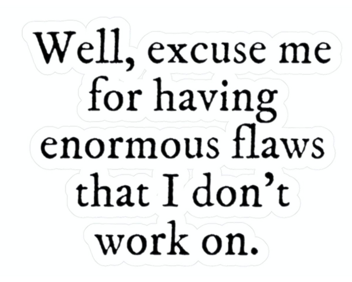 Enormous Flaws Vinyl Sticker Decal