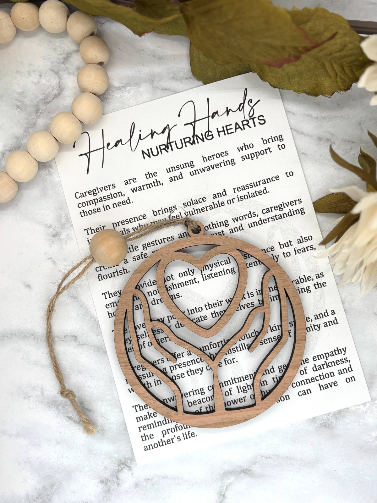 Healing Hands Story Card Charm: Maple