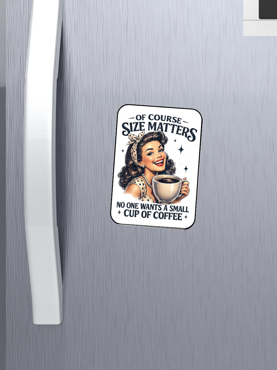 Of Course Size Matters Coffee Magnet