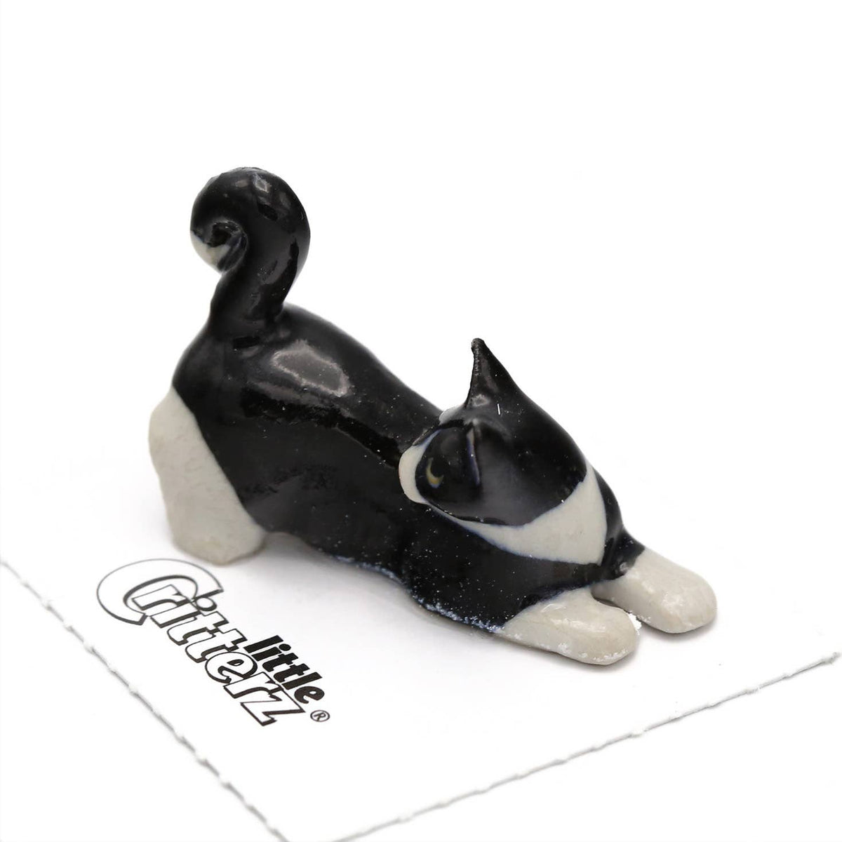 Chessie Tuxedo Kitten Porcelain Miniature