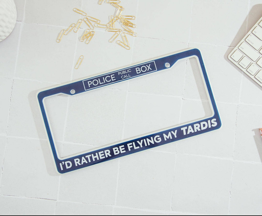 Doctor Who TARDIS Plastic License Plate Frame