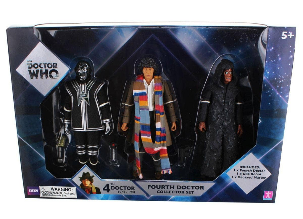 Doctor Who 5.5" Figure Set: 4th Dr, D84, Master