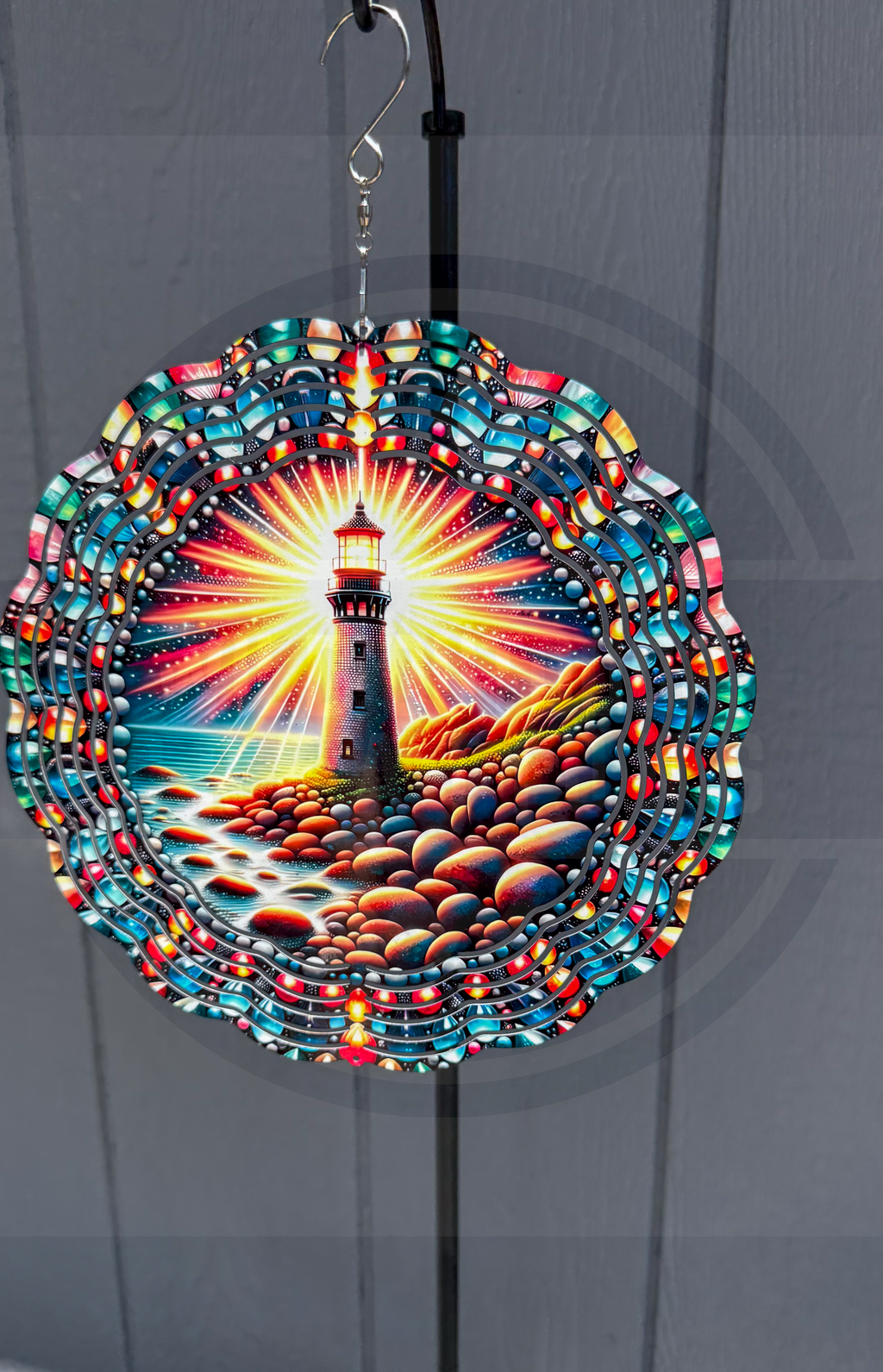 Lighthouse Wind Spinner