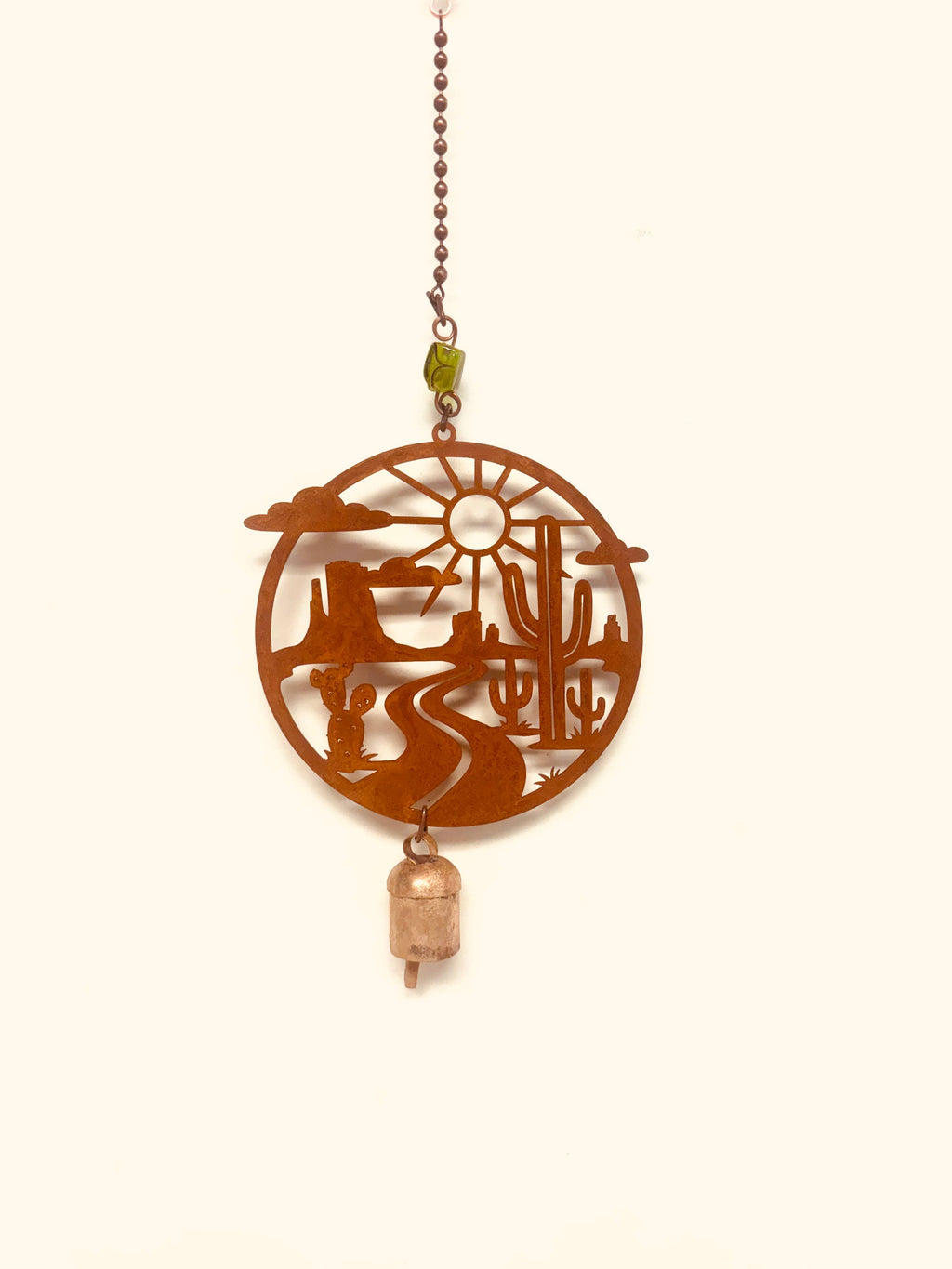 Desert Scene 5inch Circle Open Road Mobile Bell Garden Chime