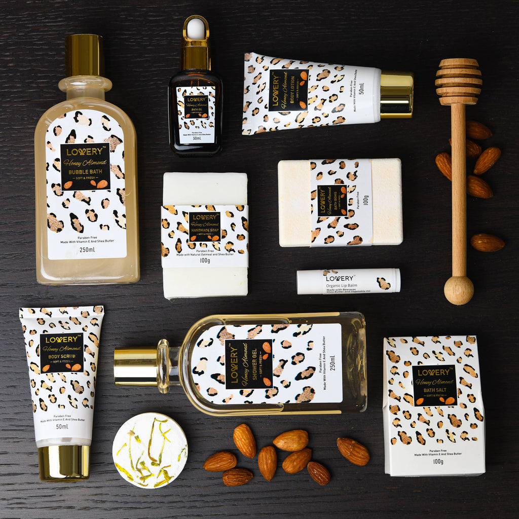 Honey Almond Bath Spa Gift Basket