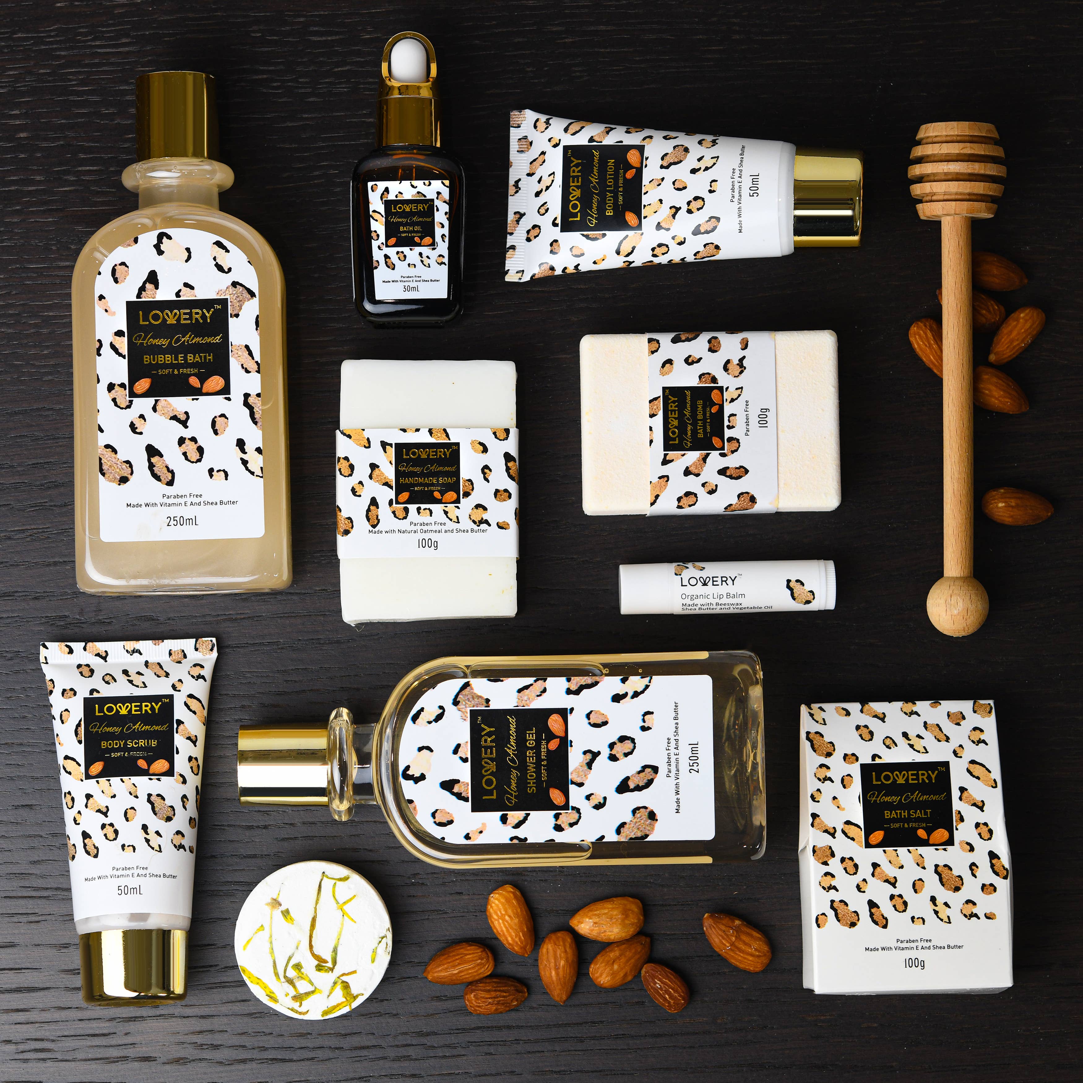 Honey Almond Bath Spa Gift Basket
