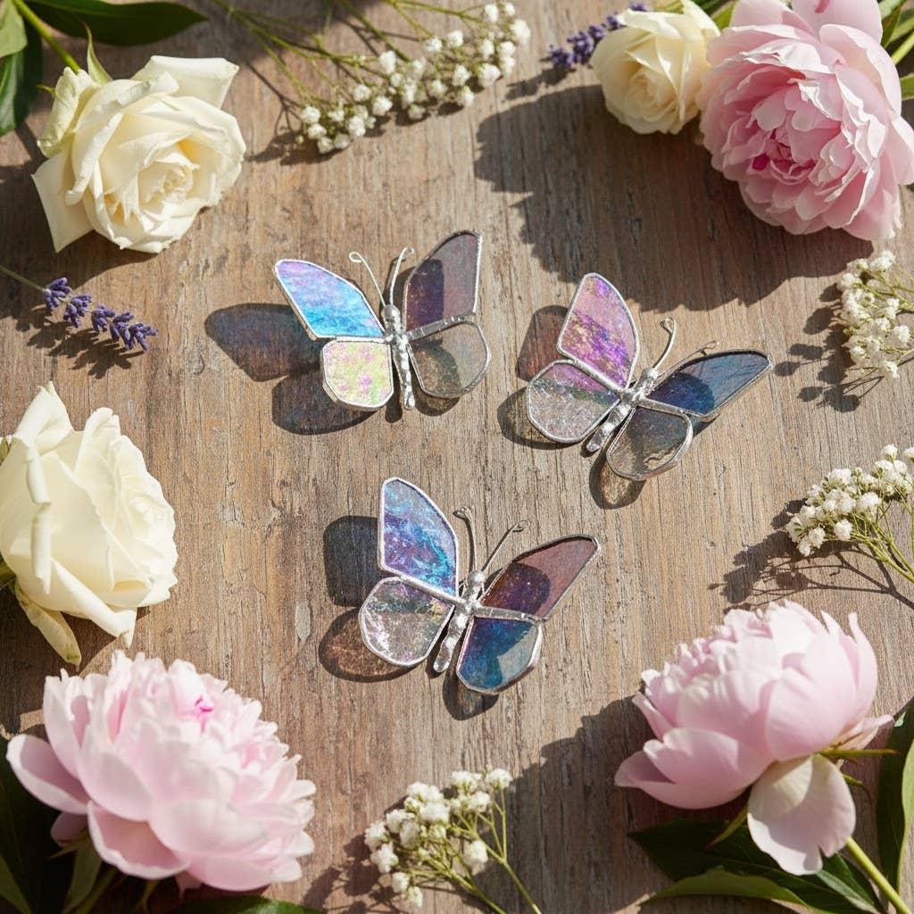 Mom Now that I'm Older: Handmade Glass Butterfly