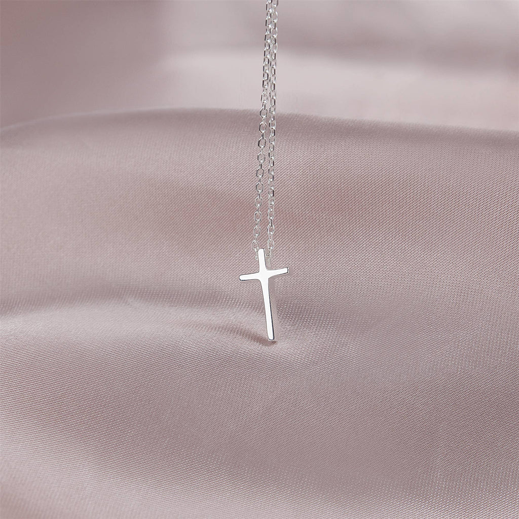 Faith Can Move Mountains Motivational Cross Necklace