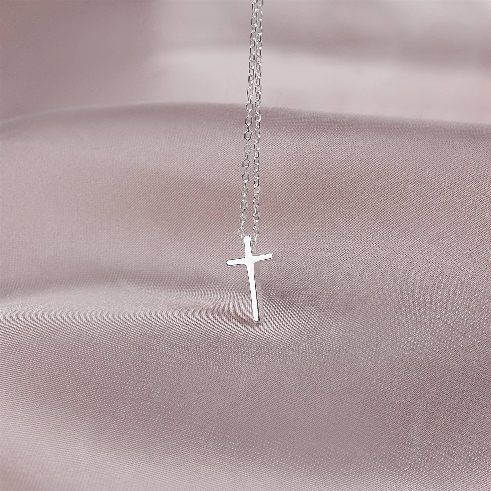 Faith Can Move Mountains Motivational Cross Necklace