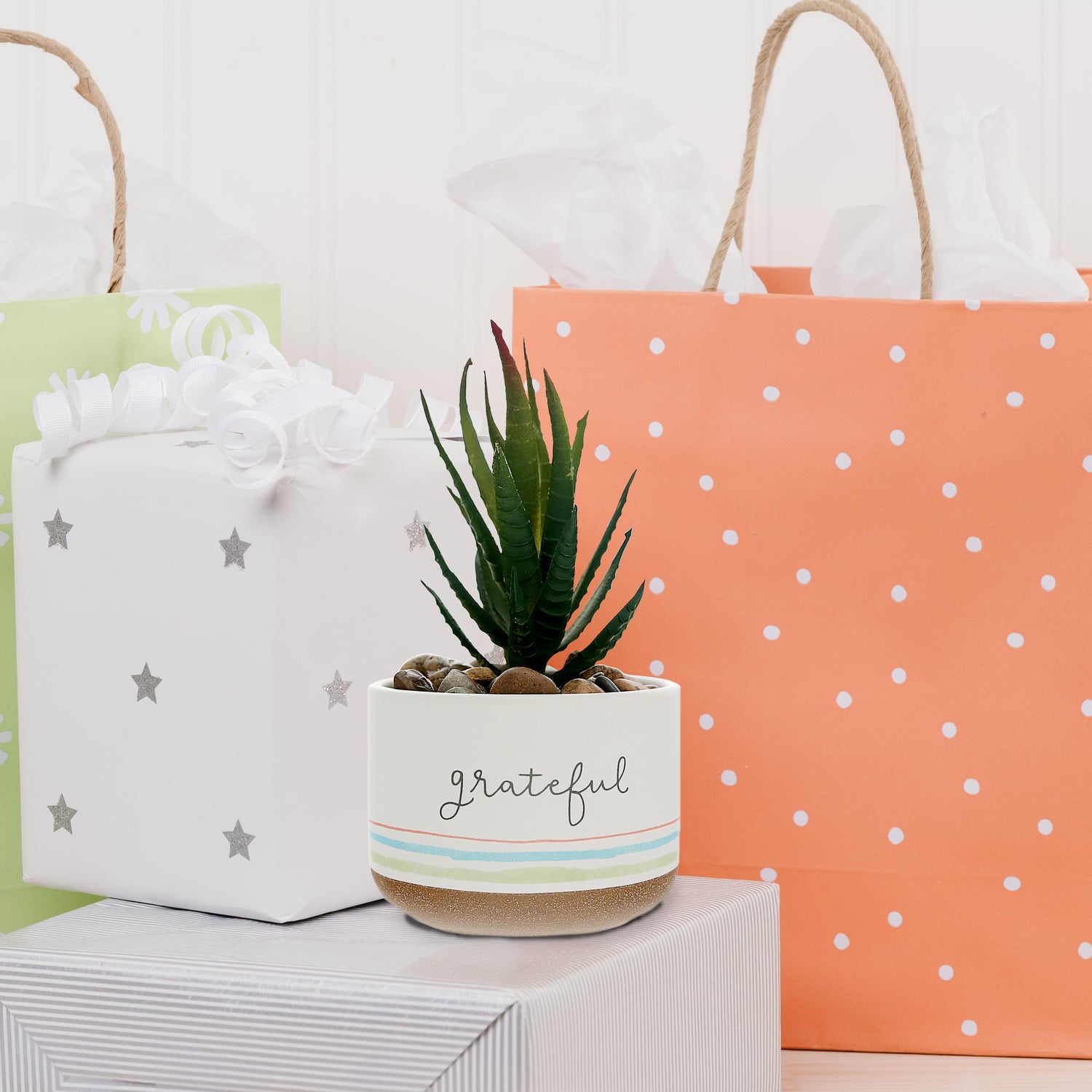 Grateful Artificial Potted Plant