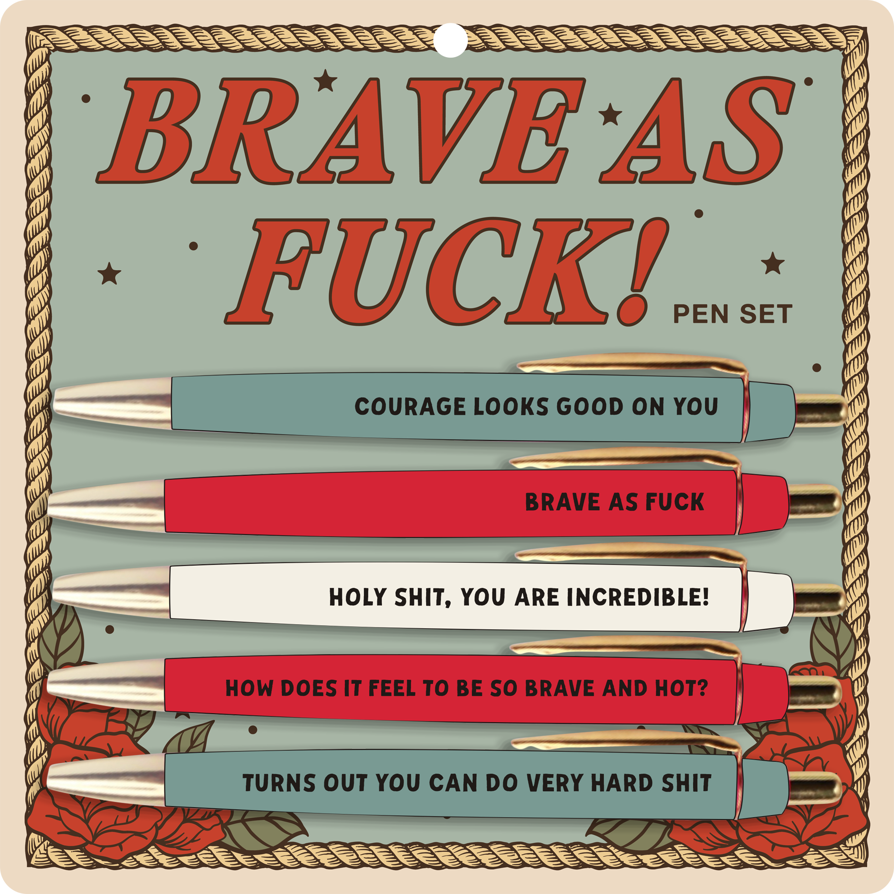 Brave As Fuck! Pen Set