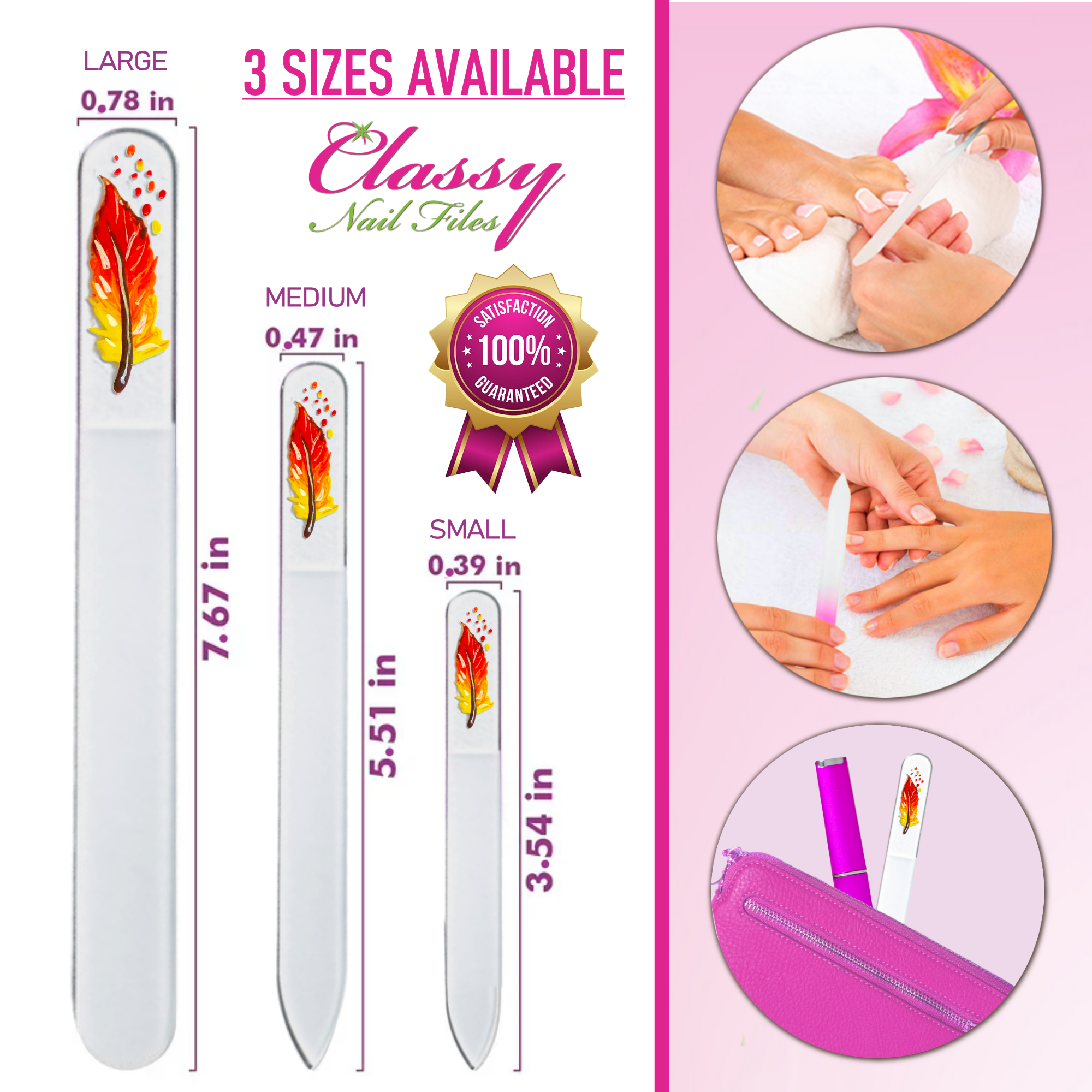 Feather Indian Bird Flight Southwest Hand Painted Nail File: Medium
