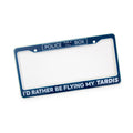 Doctor Who TARDIS Plastic License Plate Frame
