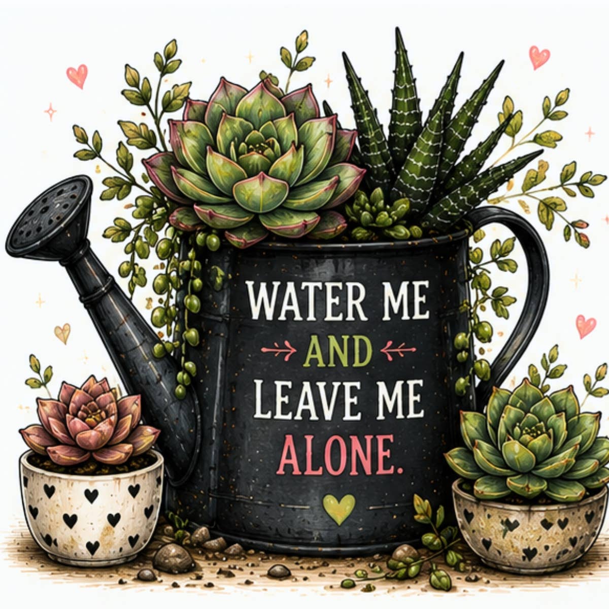 Water Me And Leave Me Alone Magnet