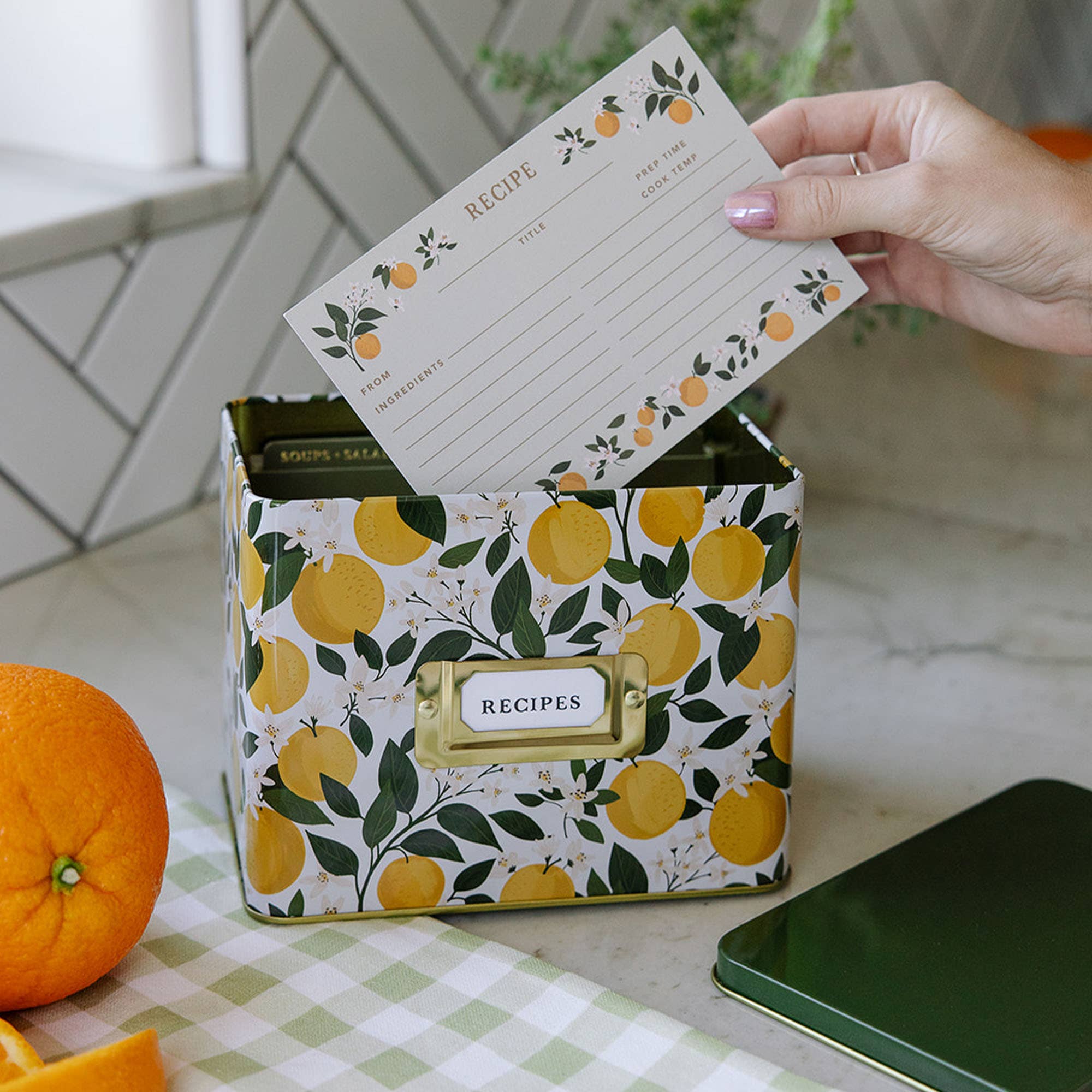 Orange Orchard Recipe Cards - Set of 50