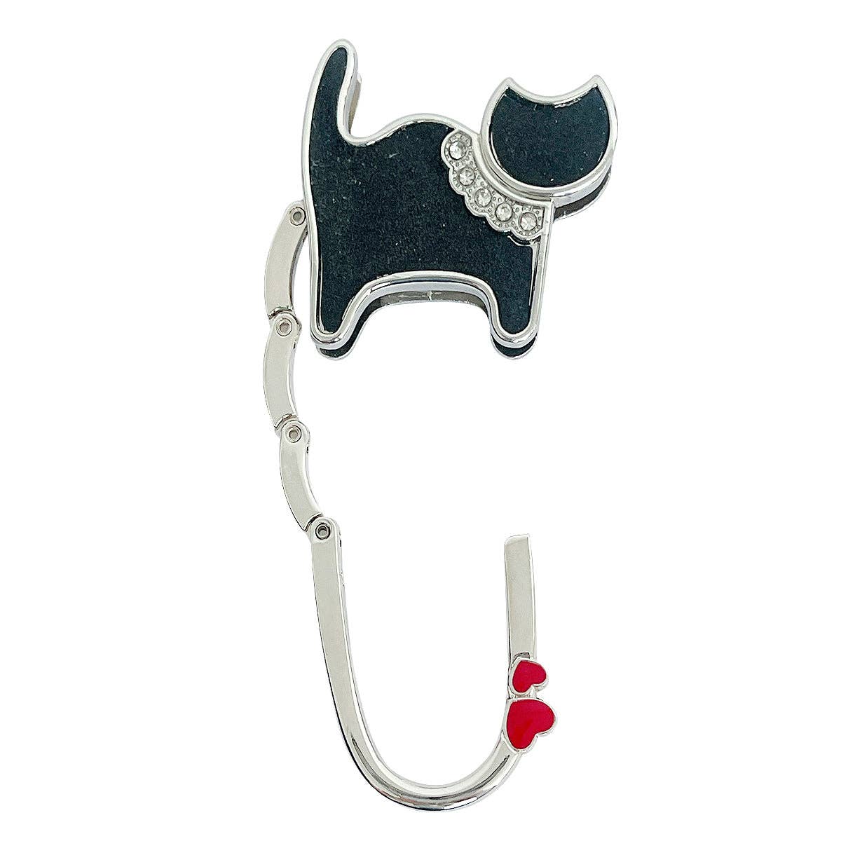 Foldable Purse Hook Hanger: Purple Baguette