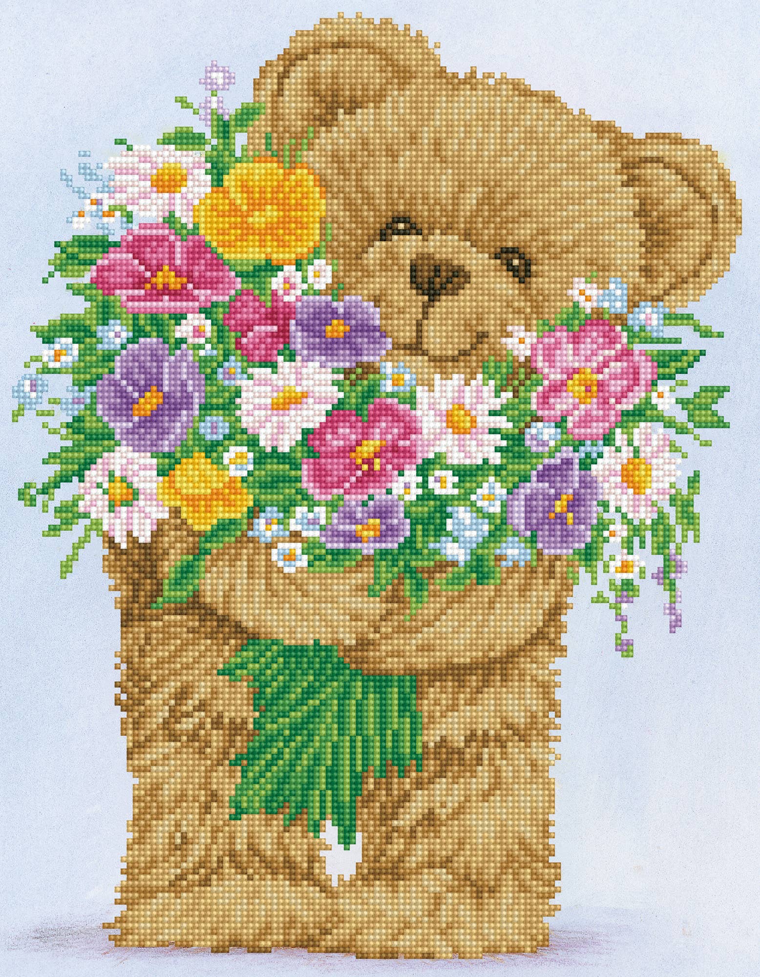 Bunch of Love Teddy Bear Diamond Dotz