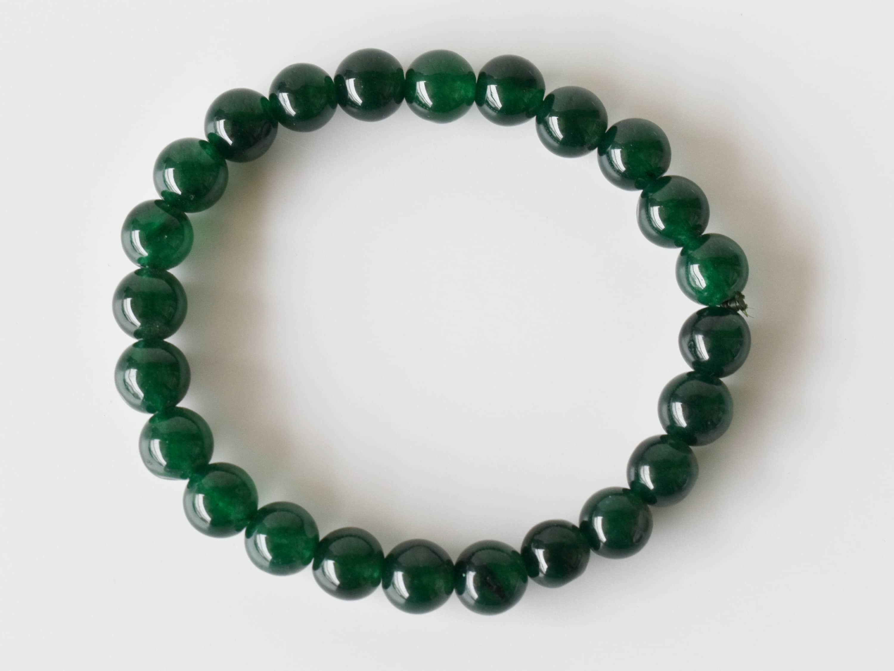 Green Jade Bracelet 10mm