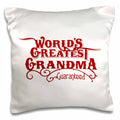 Worlds Greatest Grandma Guaranteed 16x16 inch Pillow