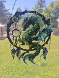 Green Dragon Acrylic Suncatcher
