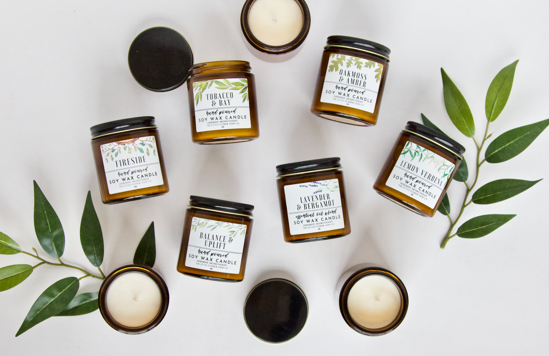 The Little Flower Soap Co - Balance and Uplift 4oz Soy Candle