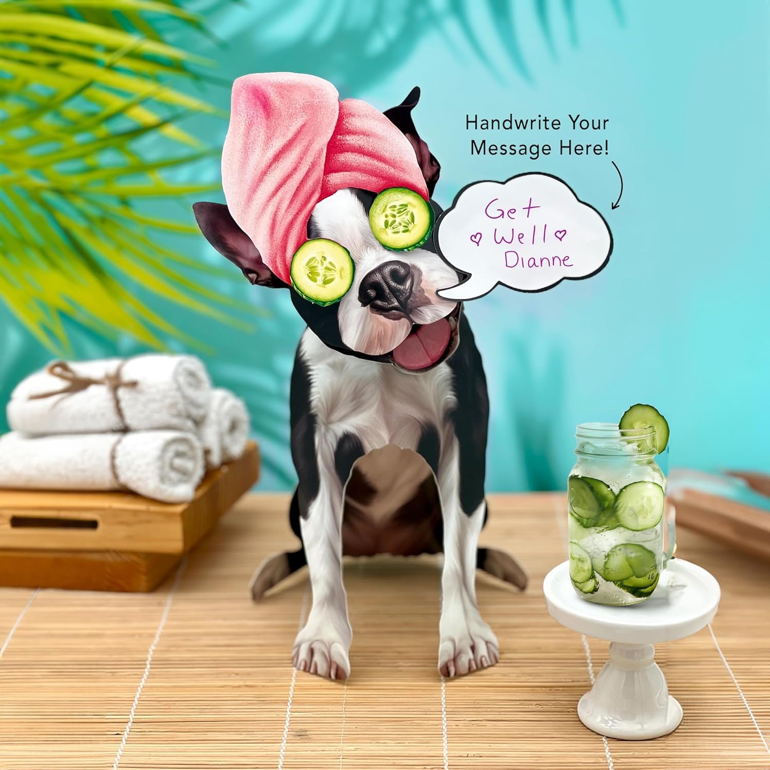 Boston Terrier FreshCut Paper - Pop Up Pet Card