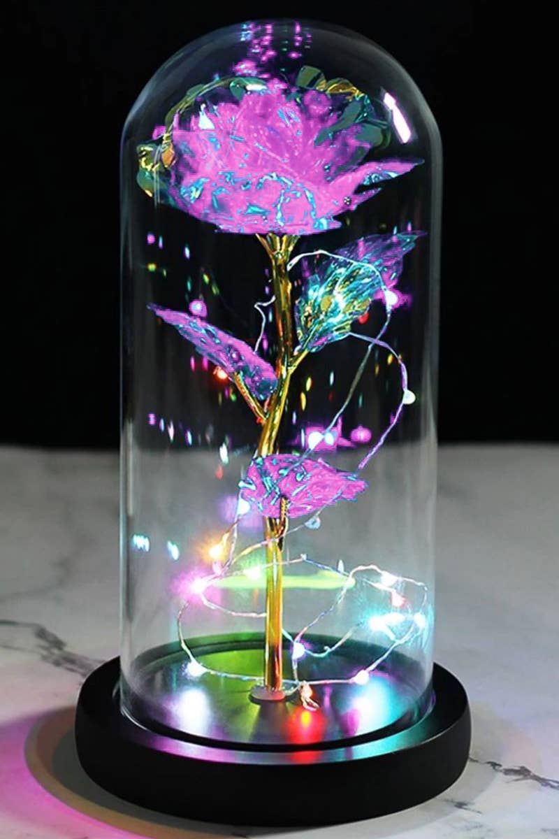 Galaxy Rose Dome Led Light Stand: PINK
