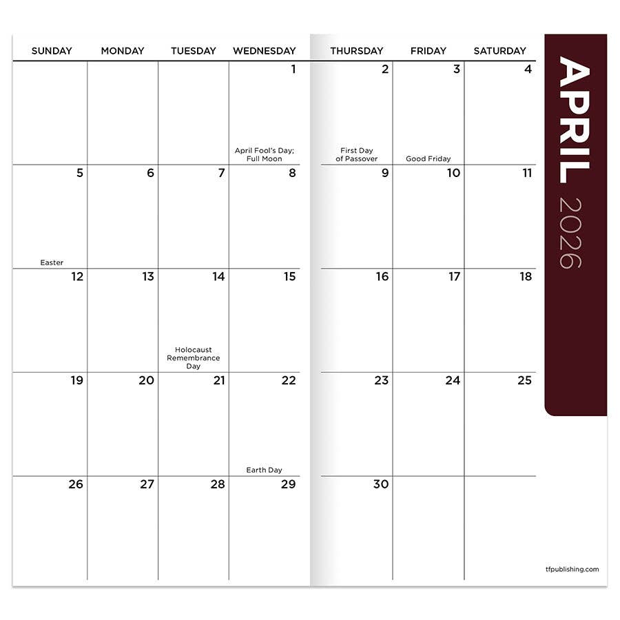 2026-2027 Smiley Small Monthly Pocket Planner