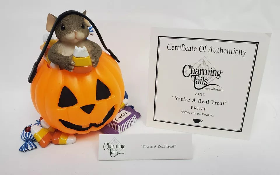 You're a Real Treat Charming Tails Figurine