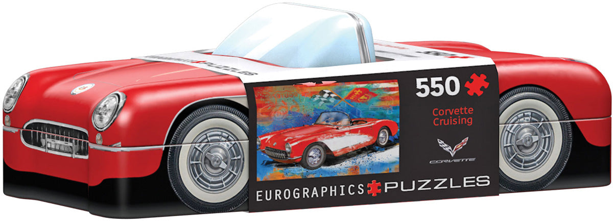 Corvette Cruising Puzzle in Tin