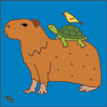 Capybara and Friends Tile